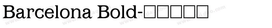 Barcelona Bold字体转换